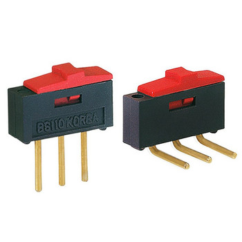 5PCS Slide Switch Toggle Switch BSI-10/BSI-10H 1P2T 2 Position 3 Pin DC12V 0.3A Professional Durable Red Mini Switch