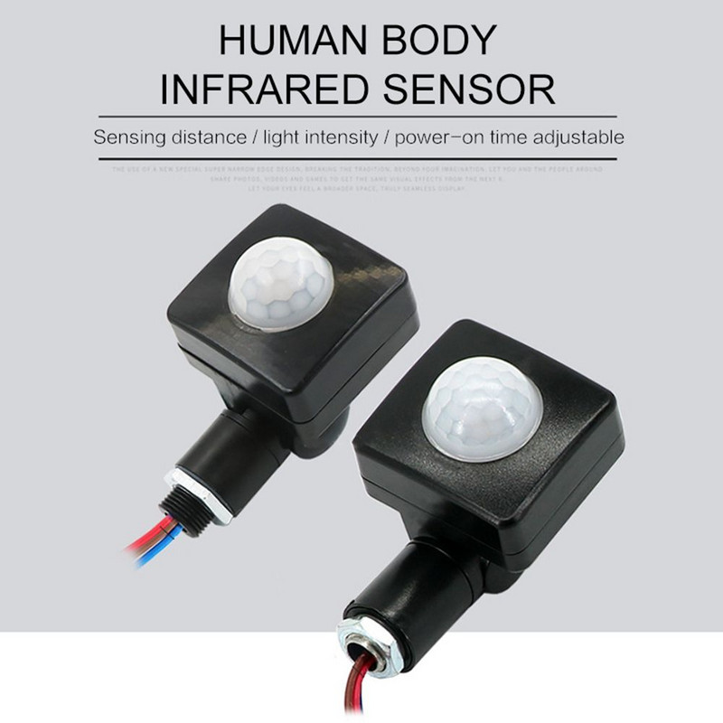 PIR tänavavalgusti kvaliteetne vahelduvvoolu 220 V automaatne sisselülitus väljalülitusvalgusti lülitid valgustusandur Liikumisinfrapuna andur