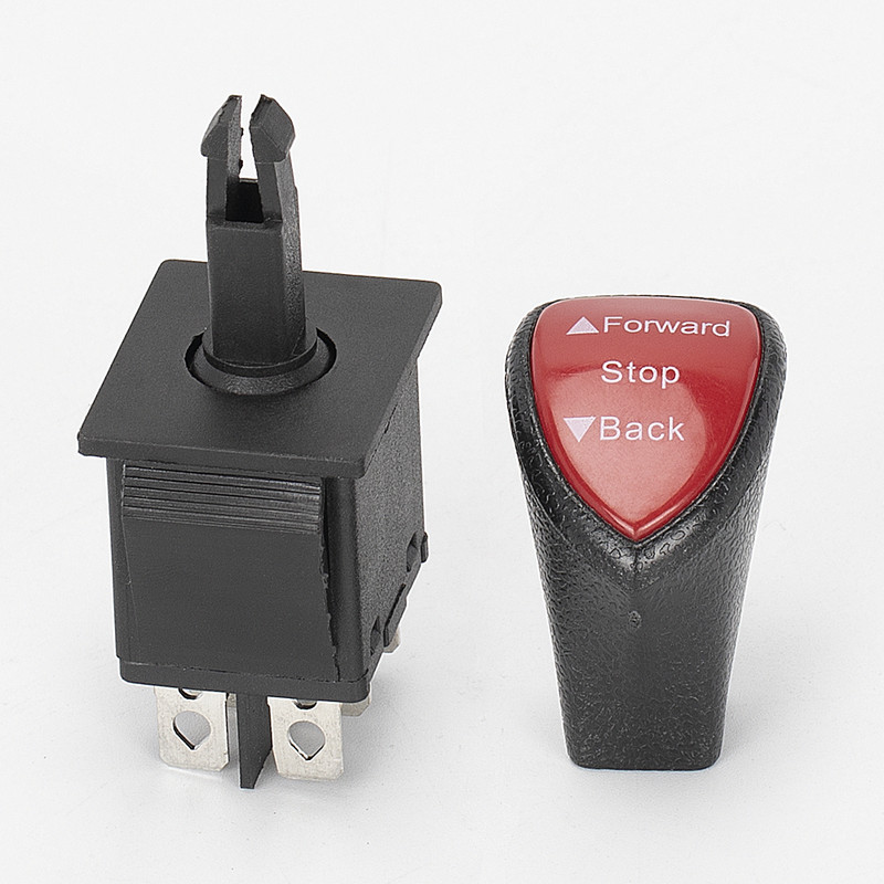 DaierTek 3 padėčių slankiojantis svirties jungiklis Užrakinamas automobilio svirties jungiklis DPDT 6 kontaktų 20A, skirtas žaisliniam automobiliui