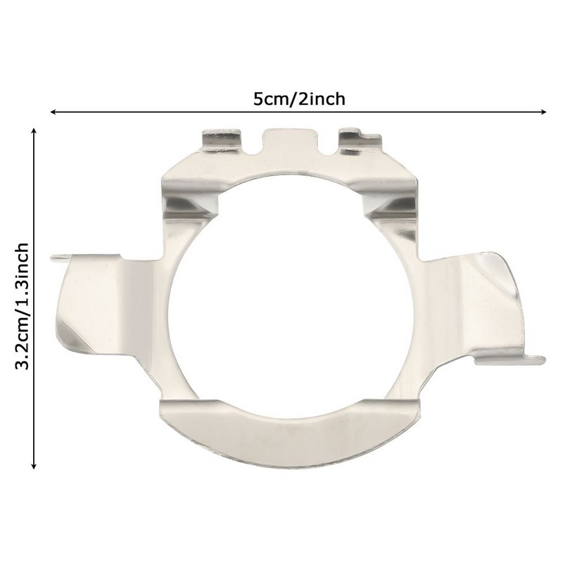 2 vnt. H7 LED priekinių žibintų lemputės pagrindo laikiklio adapterio lizdo laikiklis, skirtas BMW/Audi/Benz/VW/Buick/Nissan Qashqai Carnival priekinių žibintų komplektui
