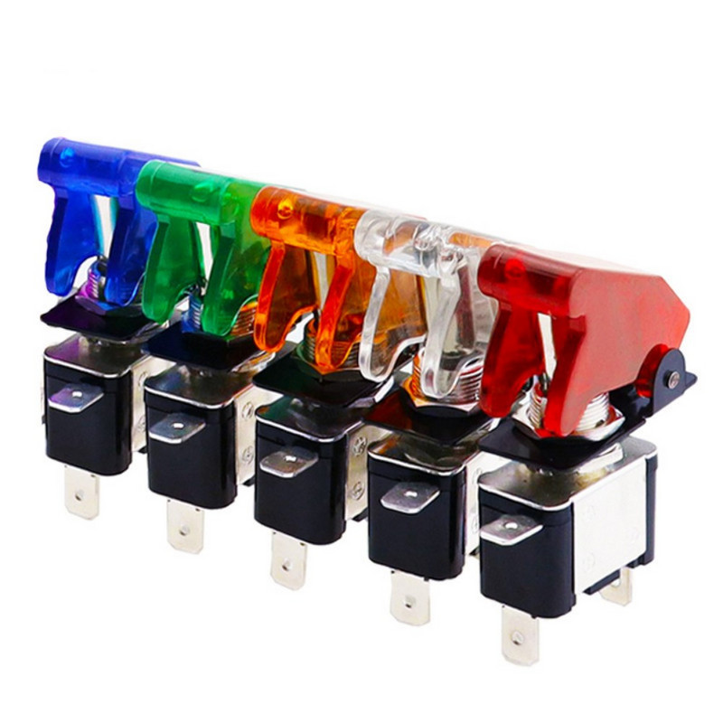 Τροποποίηση διακόπτη αυτοκινήτου ASW-07LED 12V 20A διακόπτης εναλλαγής με αδιάβροχο διακόπτη καλύμματος