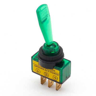 Διακόπτης εναλλαγής αυτοκινήτου 3 ακίδων ON-OFF με λυχνία DC12V 20A