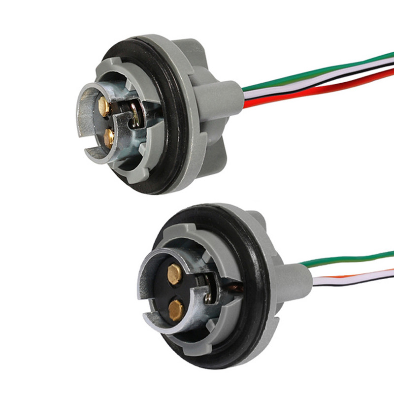 NHAUTP 2Pcs 1157 Grlo za žarulju BAY15D Držač svjetiljke P21/5W Adapter Bazni konektor za kočiona svjetla Dodaci za automobile