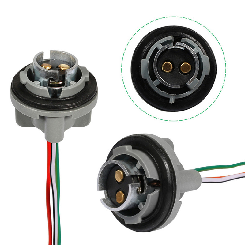 NHAUTP 2Pcs 1157 Grlo za žarulju BAY15D Držač svjetiljke P21/5W Adapter Bazni konektor za kočiona svjetla Dodaci za automobile