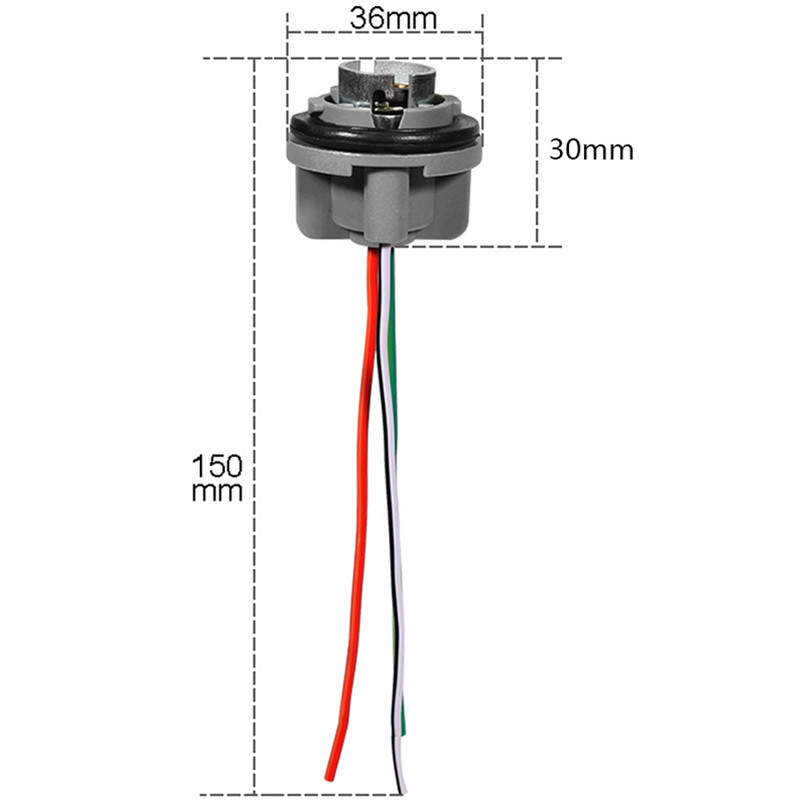 NHAUTP 2Pcs 1157 Grlo za žarulju BAY15D Držač svjetiljke P21/5W Adapter Bazni konektor za kočiona svjetla Dodaci za automobile