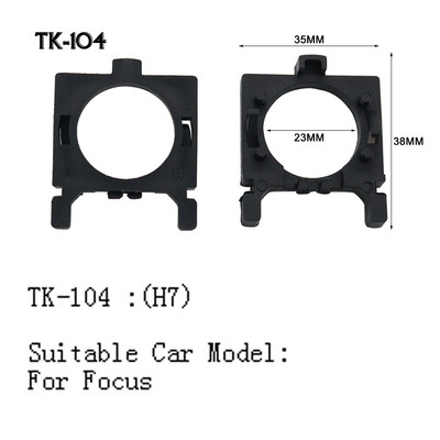 H7 LED prednja svjetla Držač postolja žarulje Adapter utičnica Nosač prednjih svjetala za Nissan Buick Mercedes-Benz Audi Renault Ford