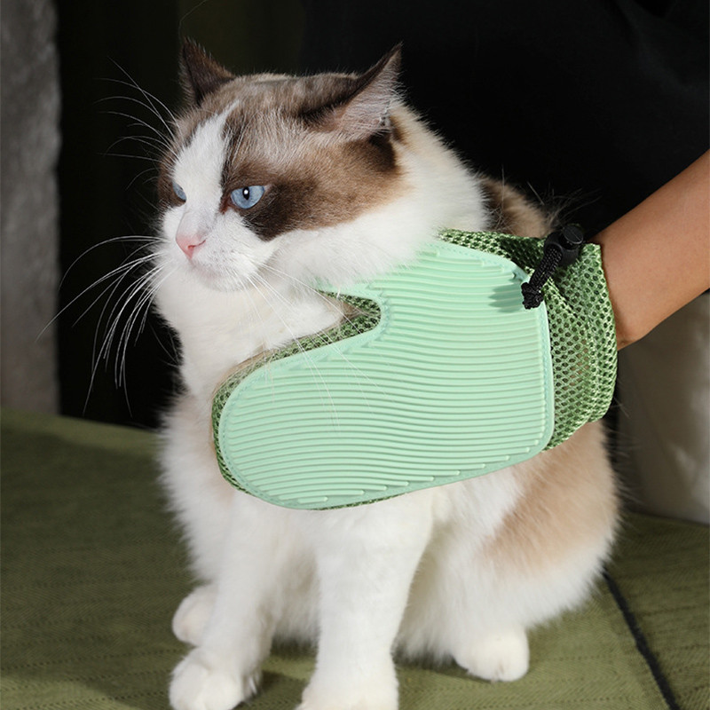 Kasside puhastuskindad Koerte hooldushari Täiendus 2-ühes Lemmikloomade karvade eemaldaja Kinnas Koera vann Iseseisev hooldamine Nahakindade tarvikud