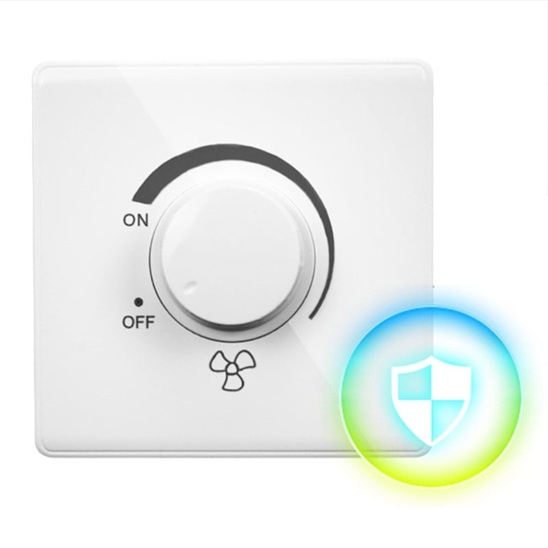 86 typov stropných ventilátorov, plynulý regulátor otáčok, nástenný vypínač 220V 10A