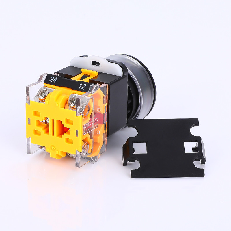 1 KOM LA38-11BN Tipka Prekidač Veličina otvora 30 MM Start Stop Samoreset Točka Okrugli pritisak Napajanje Crveno Zeleno 1NC/1NO