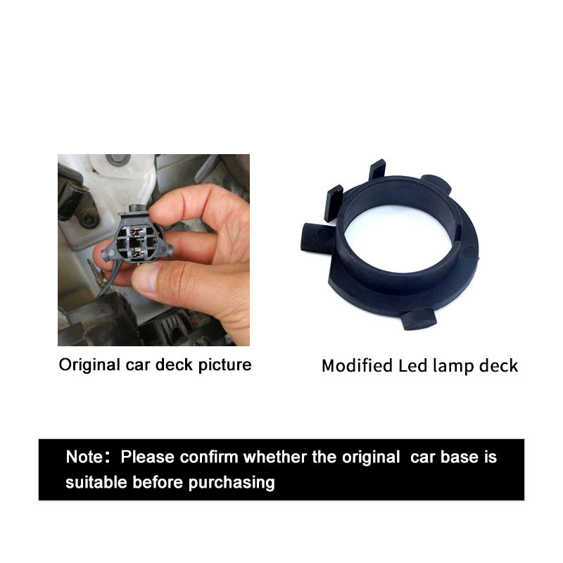 2vnt LED H7 lemputės laikiklio adapteris Hyundai Veloster i30 H7 LED priekinio žibinto H7 pagrindo adapteris KIA K4 K5 Sorento CEED