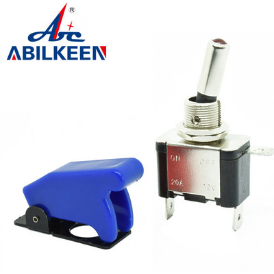 Lüliti lüliti automaatne paadiga veoauto 12 V LED-valgus, 3 kontaktiga SISSE, väljas 20 A koos ohutuslennuki ülespööratava kattekaitsega punane roheline