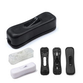 2 tk vahelduvvoolu toitekaabli lüliti pistik 304 on väljalülitusnupp võrgus Valge must läbipaistev 220v LED lambipirn pooleldi klapp