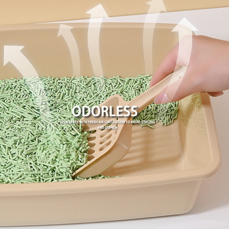 WC za kućne ljubimce Noćna posuda protiv prskanja Kutija s pijeskom Kutija za mačke Ladica za mačke s lopaticom Kitten Dog Clean WC Kućna plastična kutija s pijeskom Potrepštine za mačke