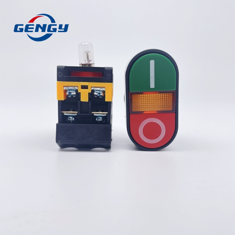 1 vnt. 22mm/25mm/30mm APBB-22/AS-22/PPBB-30 ON/OFF Start Stop mygtuko jungiklis 10A/600V Savaiminio atstatymo momentinis šviesos jungiklis