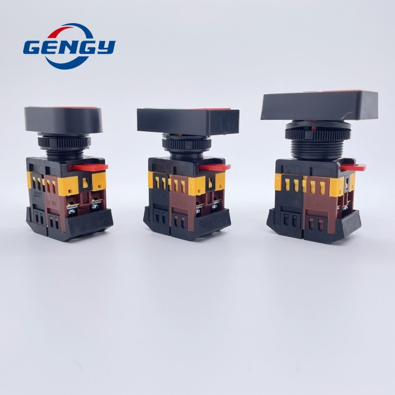 1 vnt. 22mm/25mm/30mm APBB-22/AS-22/PPBB-30 ON/OFF Start Stop mygtuko jungiklis 10A/600V Savaiminio atstatymo momentinis šviesos jungiklis