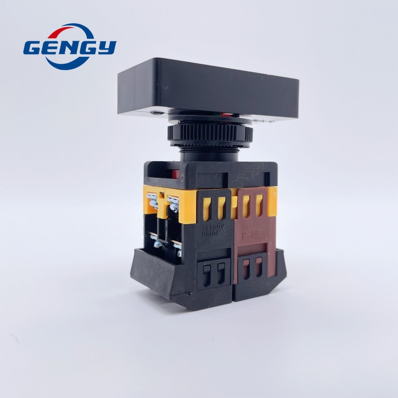 1 vnt. 22mm/25mm/30mm APBB-22/AS-22/PPBB-30 ON/OFF Start Stop mygtuko jungiklis 10A/600V Savaiminio atstatymo momentinis šviesos jungiklis