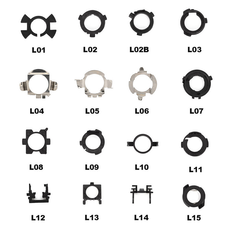 EURS 2vnt H7 LED automobilio priekinių žibintų lemputės pagrindo laikiklio adapterio lizdas H1 H7 LED priekinių žibintų lempučių adapteris