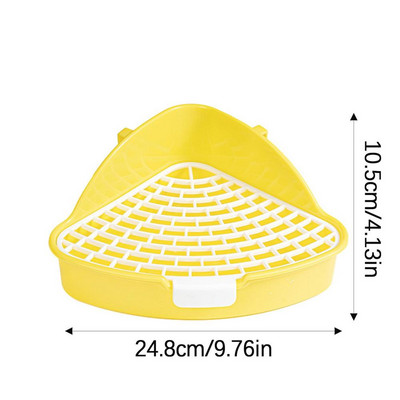 Pritsimisvastane liivakast Lemmiklooma tualettaluse kolmnurk koos kõrge kaitseraudega Lemmiklooma tualettpott lemmikloomade nurga tualett, korduvkasutatav prügipann