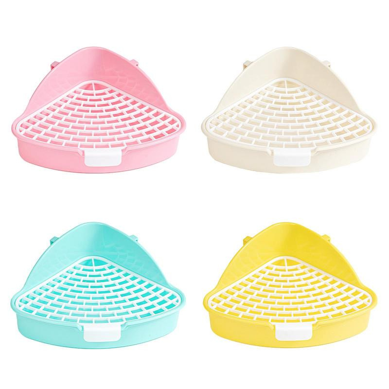 Pritsimisvastane liivakast Lemmiklooma tualettaluse kolmnurk koos kõrge kaitseraudega Lemmiklooma tualettpott lemmikloomade nurga tualett, korduvkasutatav prügipann