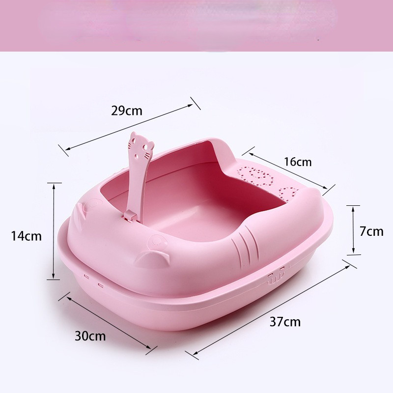 1 szett macskaalomtálca Tartós kopásálló, nagy helyet biztosító kisállat-tartozékok macskaalomdoboz macskaalomtálca