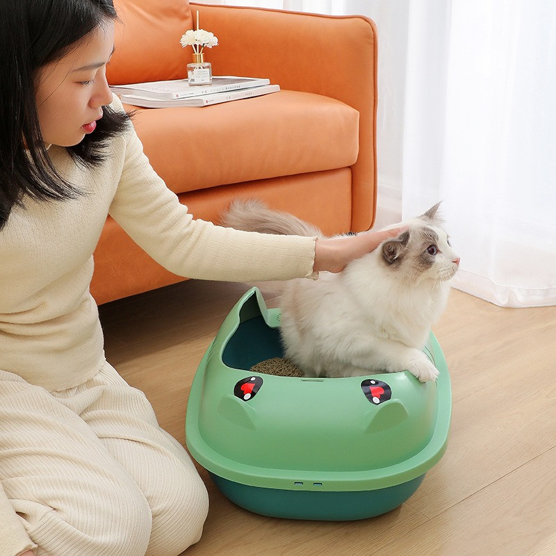 1 szett macskaalomtálca Tartós kopásálló, nagy helyet biztosító kisállat-tartozékok macskaalomdoboz macskaalomtálca