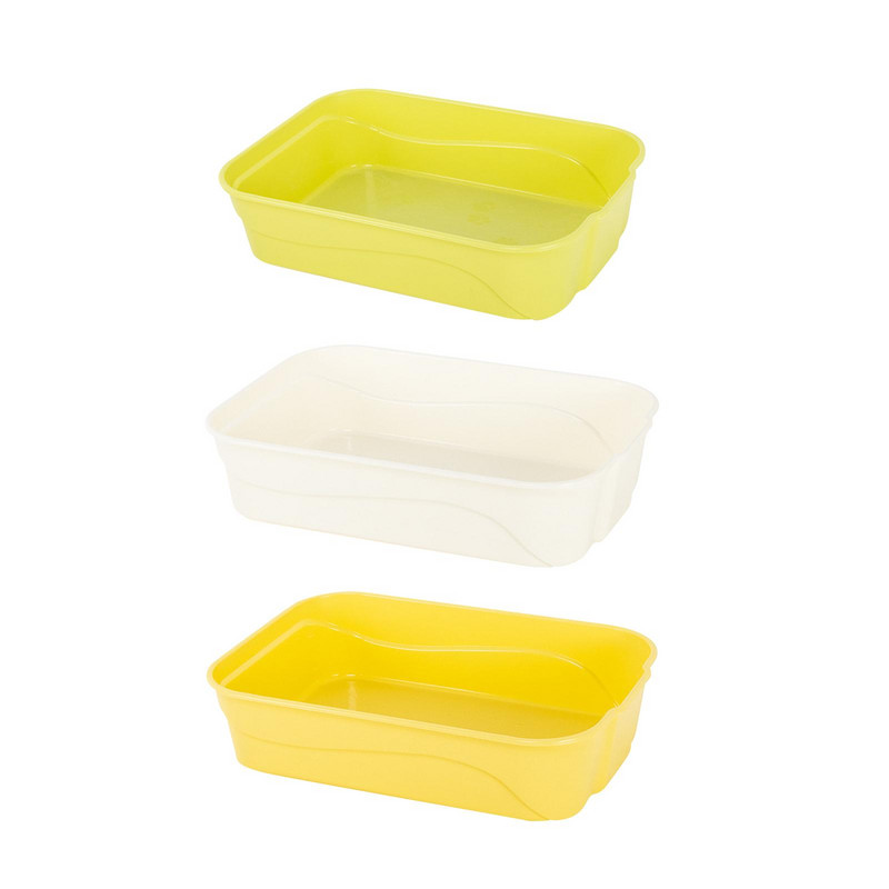 Kassiliivakast Tugev, vastupidav lahtine kassidele mõeldud liivapann siseruumides kasutatavatele kassidele Väikese lemmiklooma kiisu jänese jaoks on lihtne puhastada ja kokku panna