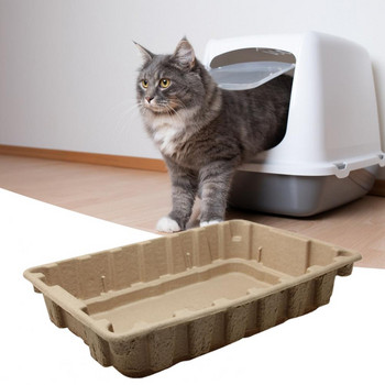 Калъф за котешка тоалетна Еднократно подреждане Голям капацитет Разградимо почистване Преносими домашни котенца Кутия за тоалетна Котешка тоалетна Mascotas