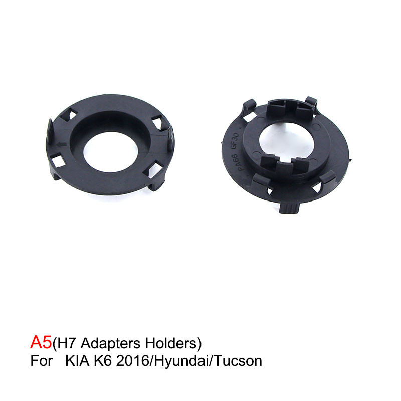 2Pcs H7 za LED žarulje Držač prednjih svjetala Konverzija Adapter svjetla Baza svjetiljke za KIA K6 2016/Hyundai/Tucson