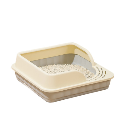 Poluzatvorena, otporna na prskanje, odvojiva kutija za mačji pijesak s gornjim ulazom i spriječava prskanje, roba za mačiće, velika posuda za mačke s pijeskom