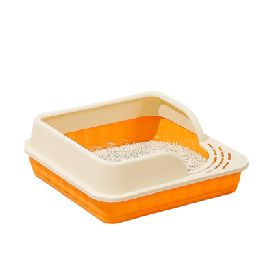 Poluzatvorena, otporna na prskanje, odvojiva kutija za mačji pijesak s gornjim ulazom i spriječava prskanje, roba za mačiće, velika posuda za mačke s pijeskom