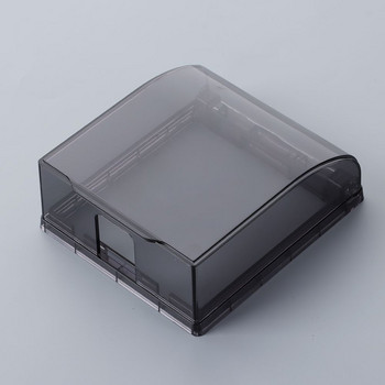 86 Тип Стенен контакт Водоустойчива кутия Панел Повишена защитна кутия Самозалепваща се без нокти Лесна инсталация Водоустойчив капак