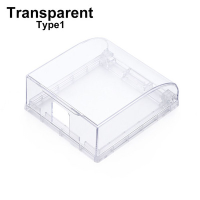 86 Τύπος Πρίζα τοίχου Αδιάβροχο πάνελ κιβωτίου Υψηλής προστασίας Κουτί χωρίς καρφιά Αυτοκόλλητο Αδιάβροχο κάλυμμα απλής εγκατάστασης