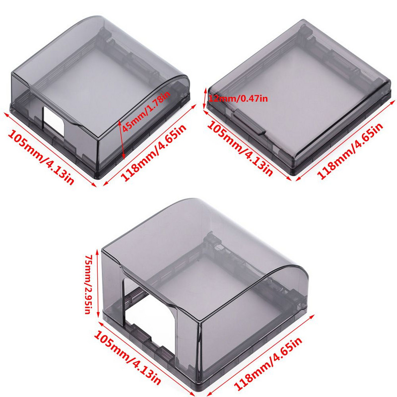 86 Τύπος Πρίζα τοίχου Αδιάβροχο πάνελ κιβωτίου Υψηλής προστασίας Κουτί χωρίς καρφιά Αυτοκόλλητο Αδιάβροχο κάλυμμα απλής εγκατάστασης