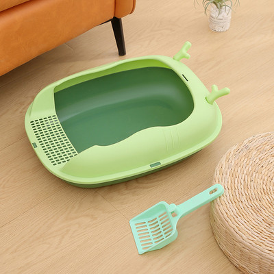 Pritsmevastane poolkinnine kassipoegade liivakast, suur ruumikas tualett-pott Pritsmehoidja Kaubad kassipoegadele Suure liivaliiva kassi voodinõud