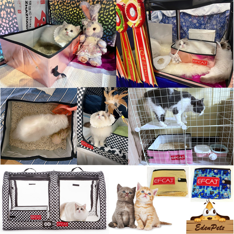 EFCAT lihtne kassiliivakast veekindel kokkupandav välikämpingu kaasaskantav lemmikloomakassi reisikäimla