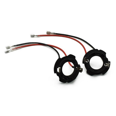 H7 LED Adapter for MK5 Jetta GOLF 5 Auto Parts Base Headlight Holder with Wire 2Pcs D119A