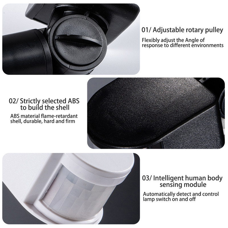 12V 24V 85-265V liikumisandur PIR liikumisandur Automaatne infrapuna seinakinnitus taimer välistingimustes LED liikumisanduri valguslüliti