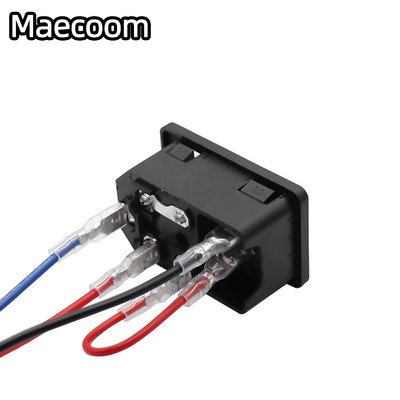 1 tk DIY 3D-printeri tarvikud 220V/110V 15A toiteallika lüliti isane pistikupesa kaitsmega 3D-printeri jaoks DIY 3D-printeri osad