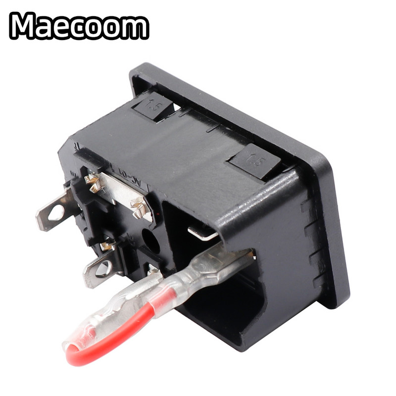 1 tk DIY 3D-printeri tarvikud 220V/110V 15A toiteallika lüliti isane pistikupesa kaitsmega 3D-printeri jaoks DIY 3D-printeri osad