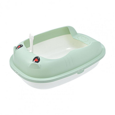 1 set Lagani WC s pijeskom za mačke Veliki prostor za mačje kakanje Otporan na habanje Kutija s pijeskom za mačke s lopatom za pijesak