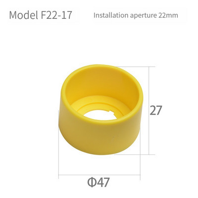 Prekidač s gumbom zaštitni poklopac zaštitni poklopac protiv propuštanja dizala u nuždi 22 mm pribor okrugli prsten upozorenja