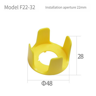 Prekidač s gumbom zaštitni poklopac zaštitni poklopac protiv propuštanja dizala u nuždi 22 mm pribor okrugli prsten upozorenja