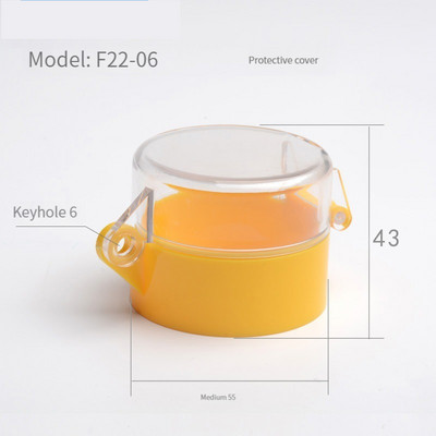 Prekidač s gumbom zaštitni poklopac zaštitni poklopac protiv propuštanja dizala u nuždi 22 mm pribor okrugli prsten upozorenja