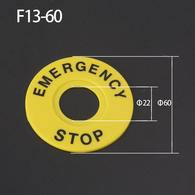 Prekidač s gumbom zaštitni poklopac zaštitni poklopac protiv propuštanja dizala u nuždi 22 mm pribor okrugli prsten upozorenja