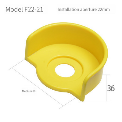 Prekidač s gumbom zaštitni poklopac zaštitni poklopac protiv propuštanja dizala u nuždi 22 mm pribor okrugli prsten upozorenja