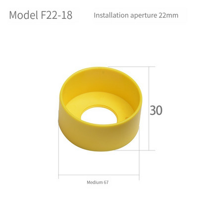 Prekidač s gumbom zaštitni poklopac zaštitni poklopac protiv propuštanja dizala u nuždi 22 mm pribor okrugli prsten upozorenja