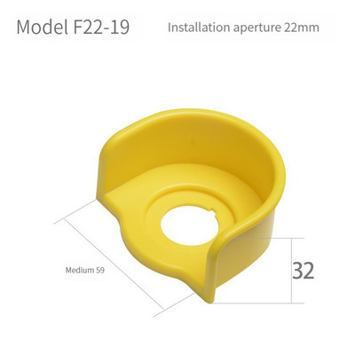 Prekidač s gumbom zaštitni poklopac zaštitni poklopac protiv propuštanja dizala u nuždi 22 mm pribor okrugli prsten upozorenja