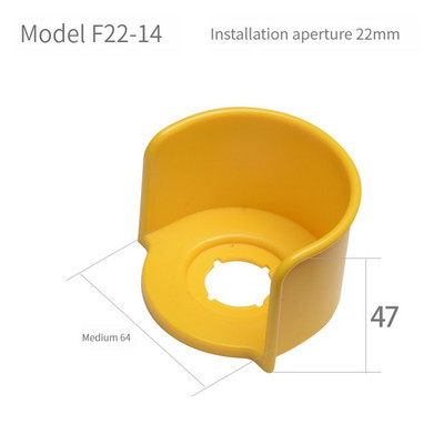 Prekidač s gumbom zaštitni poklopac zaštitni poklopac protiv propuštanja dizala u nuždi 22 mm pribor okrugli prsten upozorenja