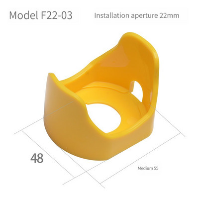 Prekidač s gumbom zaštitni poklopac zaštitni poklopac protiv propuštanja dizala u nuždi 22 mm pribor okrugli prsten upozorenja