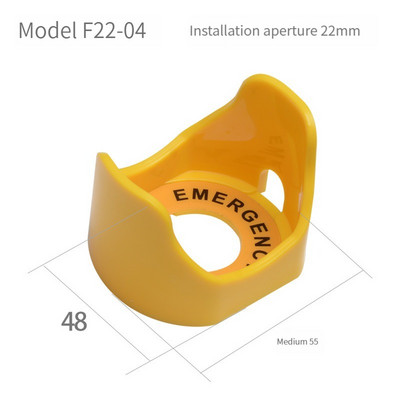 Prekidač s gumbom zaštitni poklopac zaštitni poklopac protiv propuštanja dizala u nuždi 22 mm pribor okrugli prsten upozorenja